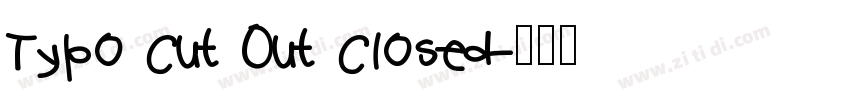 Typo Cut Out Closed字体转换